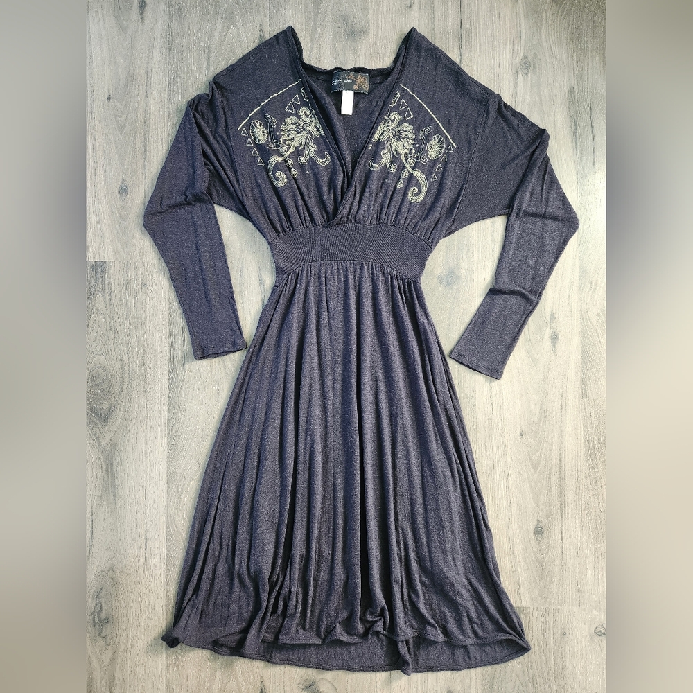 Y2k Diesel Deep V Cinched Waist Midi Dress